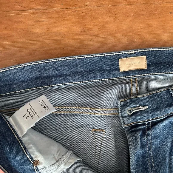 MOTHER women’s Dark Blue Slim Jeans - Picture 7 of 10